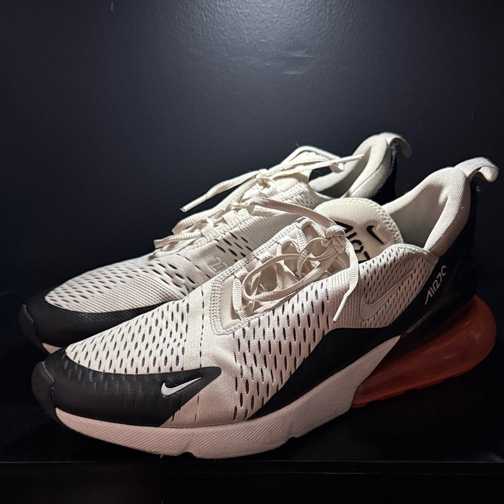 Nike Air Max 270 Silver and Black Men's Sneakers